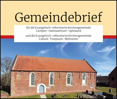 Das Titelbild Gemeindebrief - Hier wird ein Luftbild von einer der Gemeinden gezeigt.